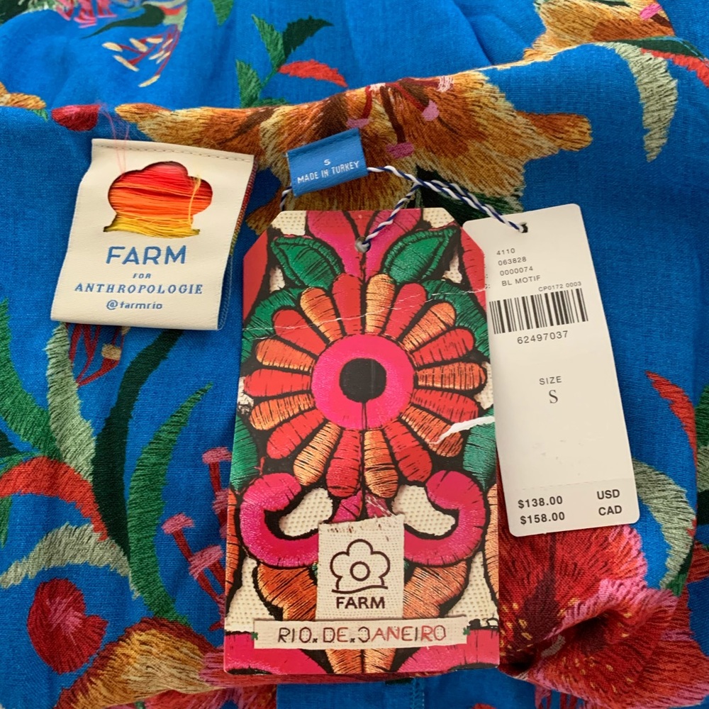 ANTHRO Farm Rio Ruffled Floral Tank - Picture 9 of 10